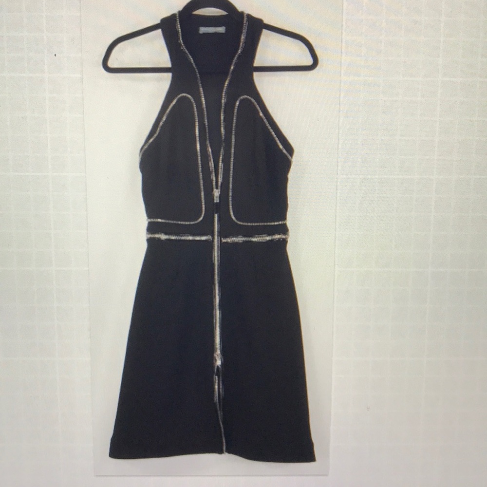 Alexander McQueen zip-detailed black dress - Picture 6 of 9